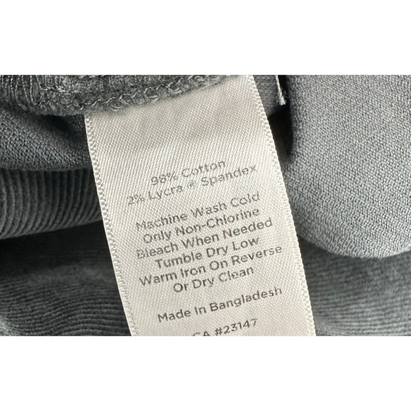 Talbots Skirt 16p 16 Petite Corduroy Grey Short Cotton Stretch Casual Straight - Picture 6 of 6